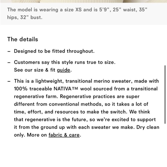 NWT • Reformation Lilou Regenerative Wool Sweater - Picture 8 of 9